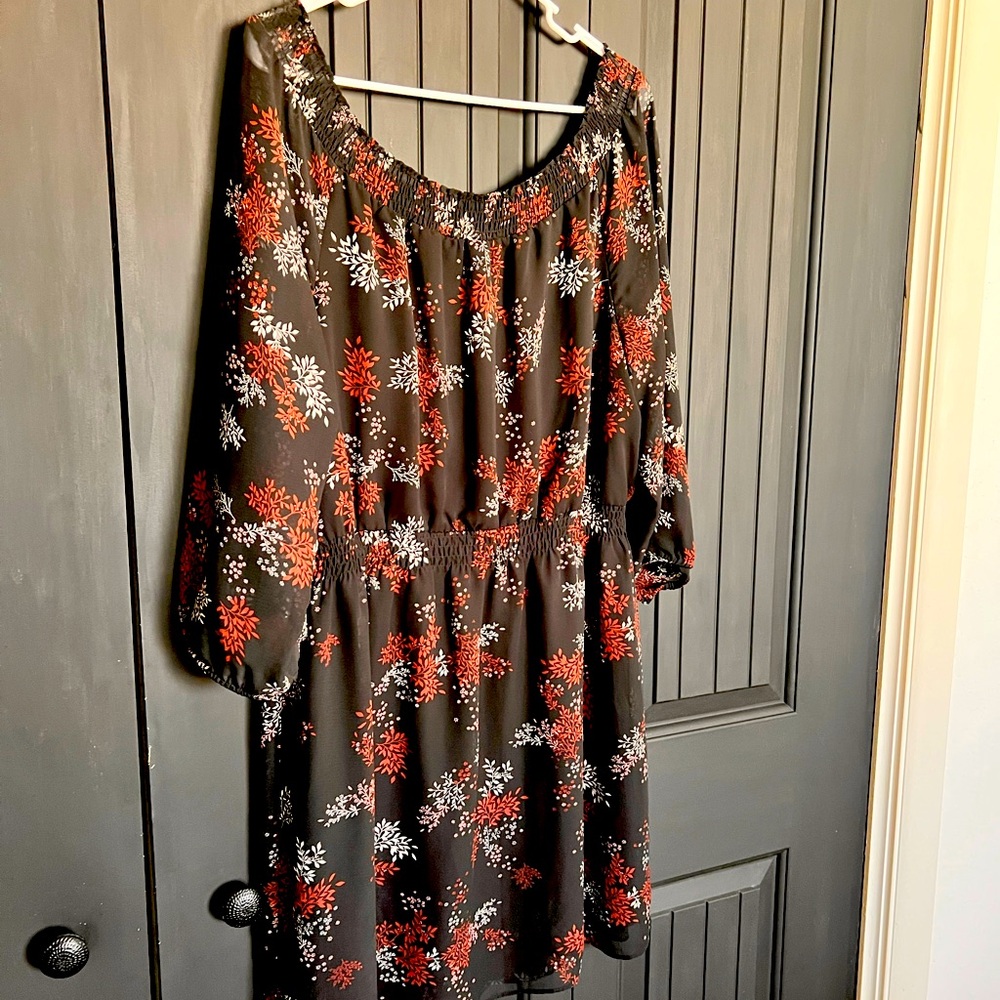 Maurice’s Knee Length Black Dress Long Sleeves XL